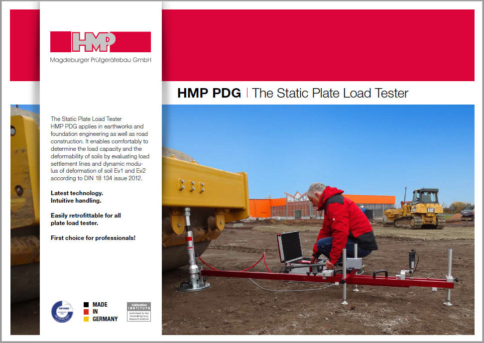 HMP PDGpro - THE Static Plate Load tester - all information in the current brochure
