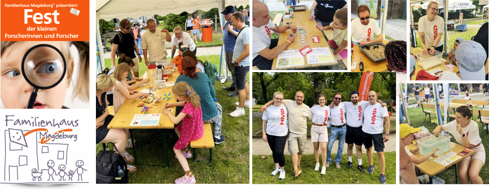 HMP-Experimente-Team auf dem Fest der kleinen Forscherinnen und Forscher HMP-Experimente-Team auf dem Fest der kleinen Forscherinnen und Forscher