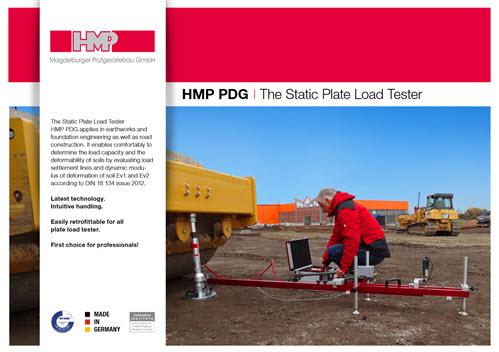 HMP PDG- Static Plate Load Tester - brochure HMP PDG brochure