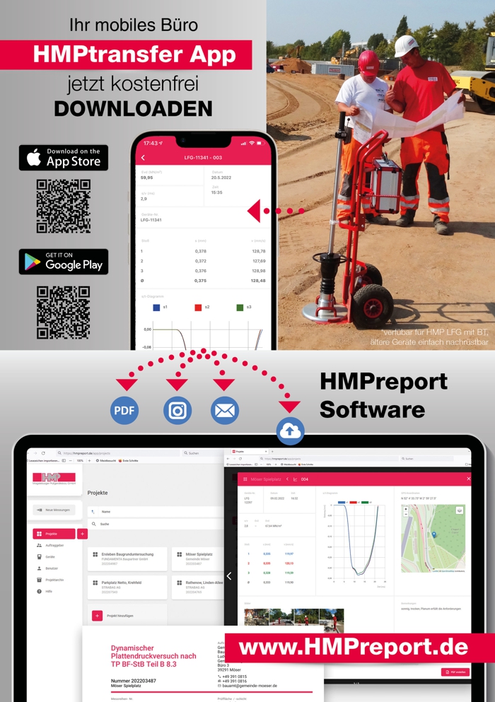 Ihr mobiles Büro - HMPtransfer App und HMPreport Software Ihr mobiles Büro - HMPtransfer App und HMPreport Software