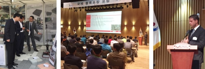 Gran interés por el HMP LFG en el simposio del Foro internacional de construcción de empedrados 2015 en Seúl, Corea