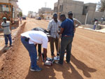 Senegal, Dakar - dynamic plate load tests by means of Light Weight Deflectometer HMP LFG